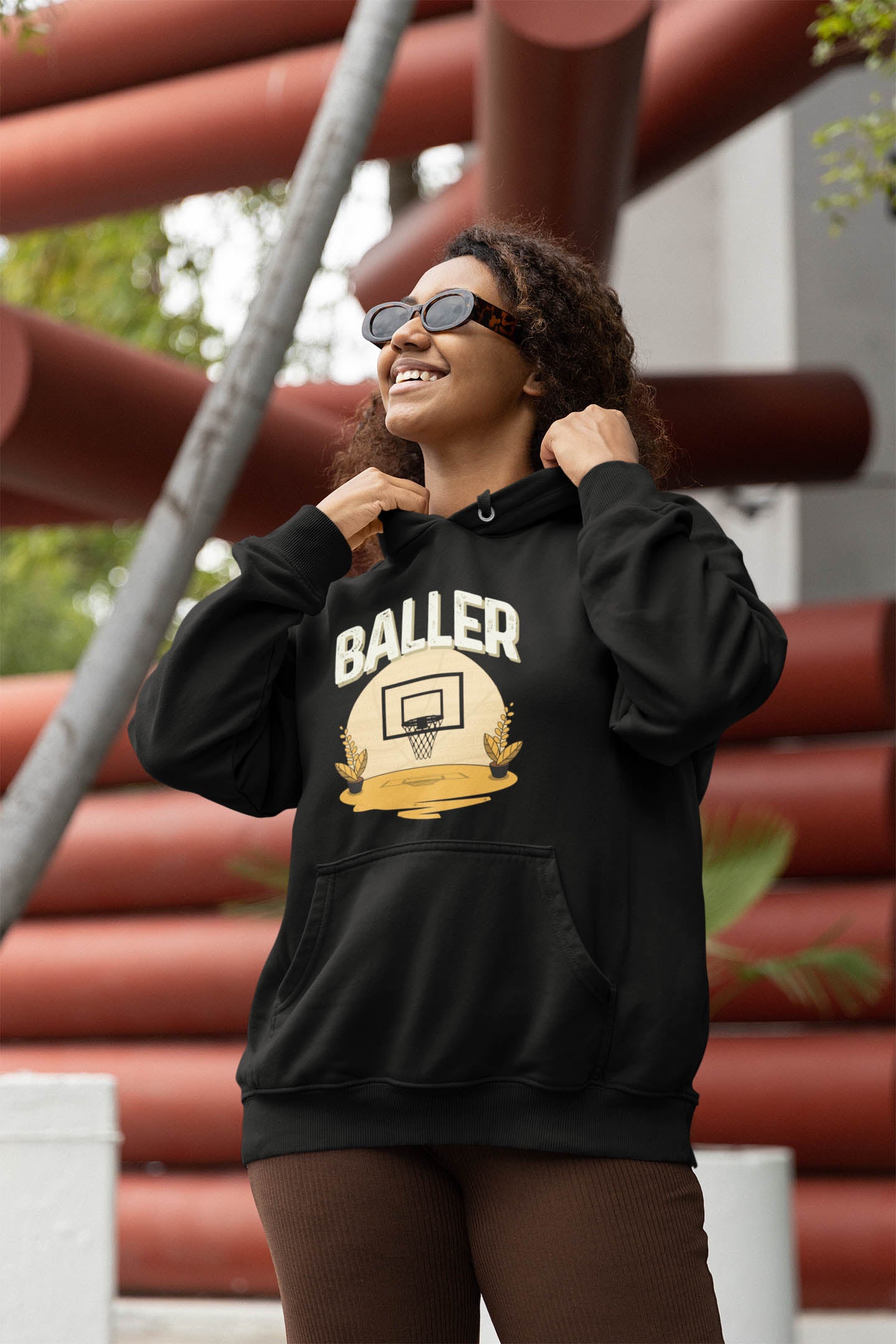 Adult BasketBaller Hoodie