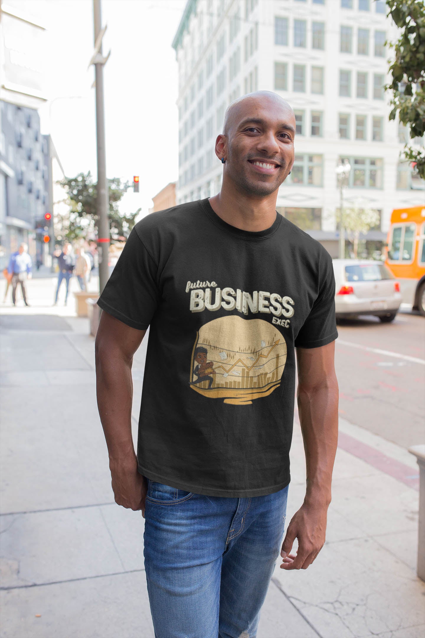 His Adult Future Business Executive T-Shirt