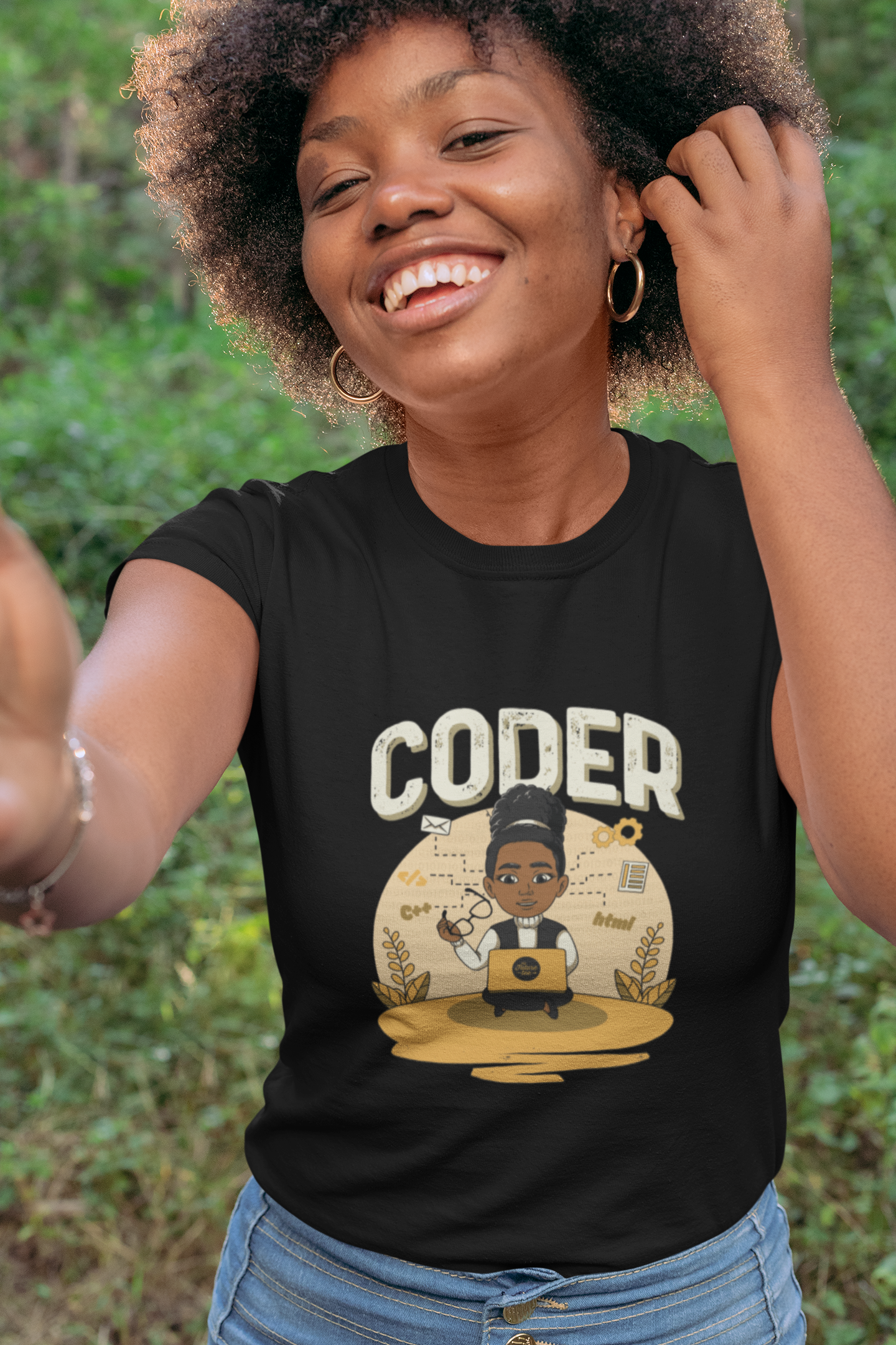 Her Adult Coder T-Shirt