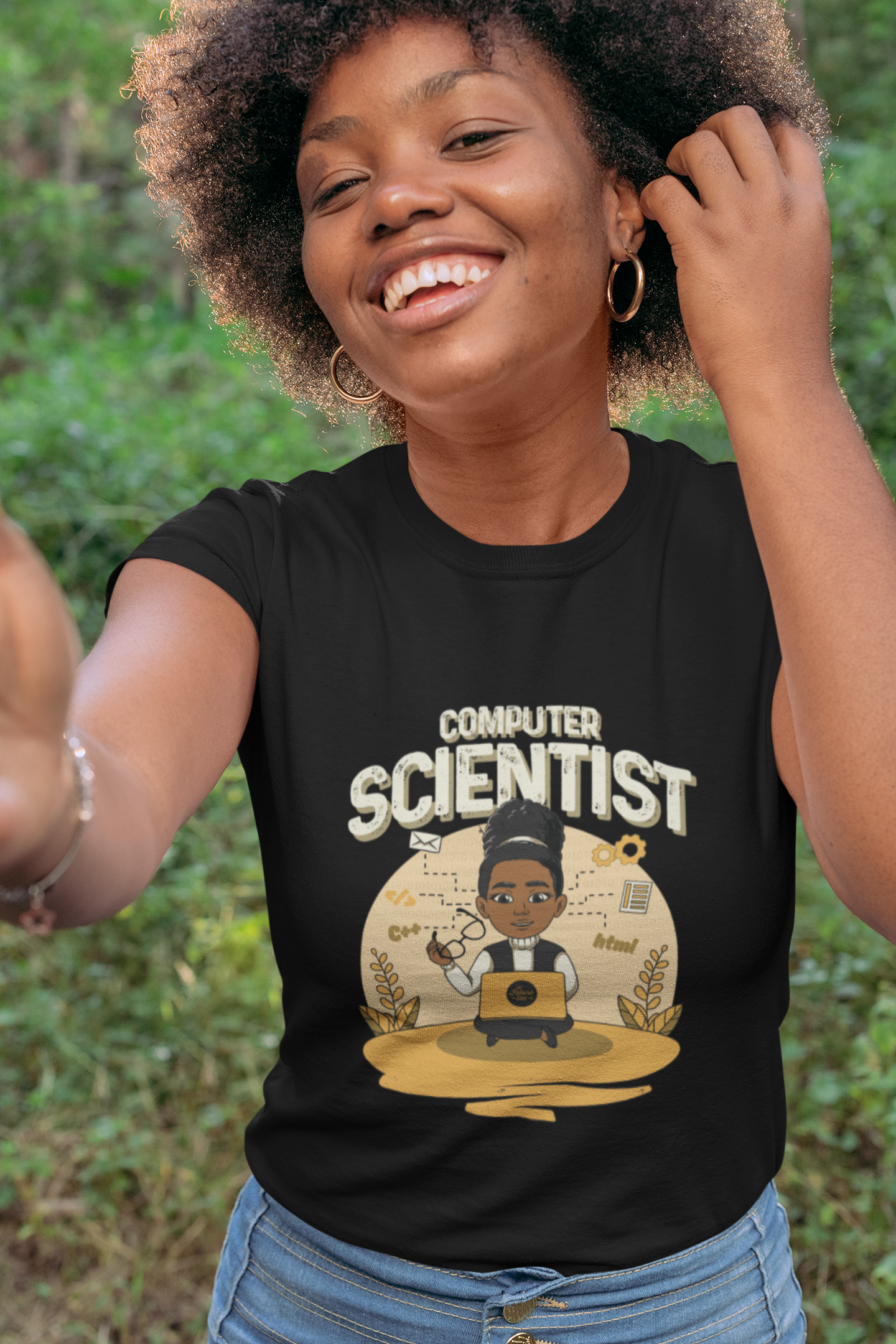 Her Adult Computer Scientist T-Shirt