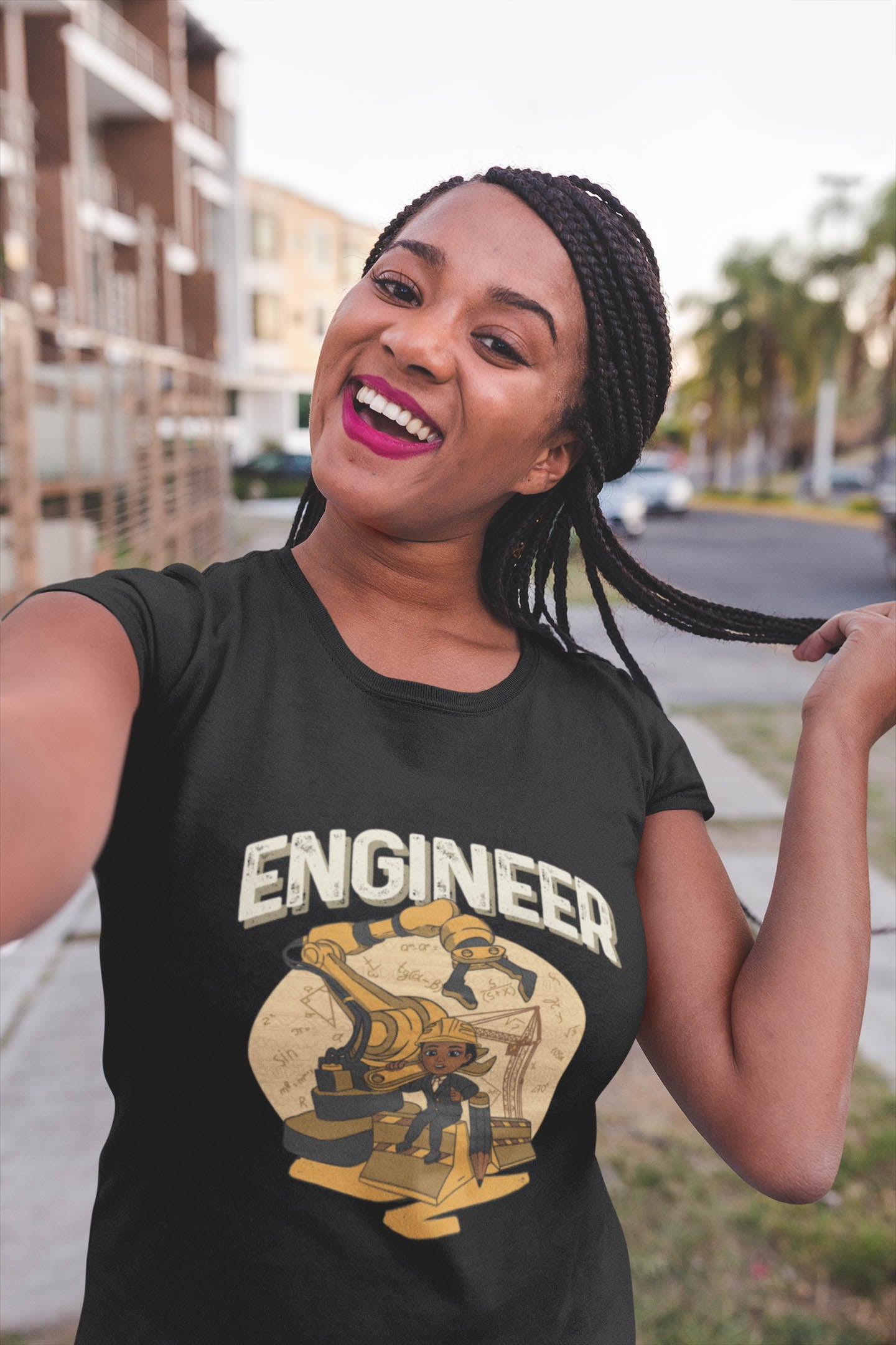 Her Adult Engineer T-Shirt