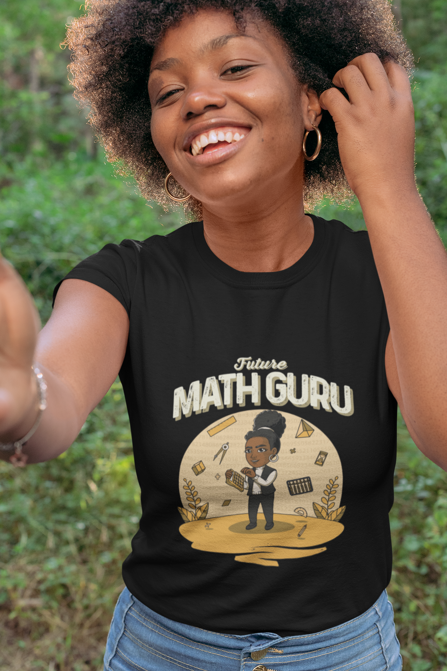 Her Adult Future Math Guru T-Shirt