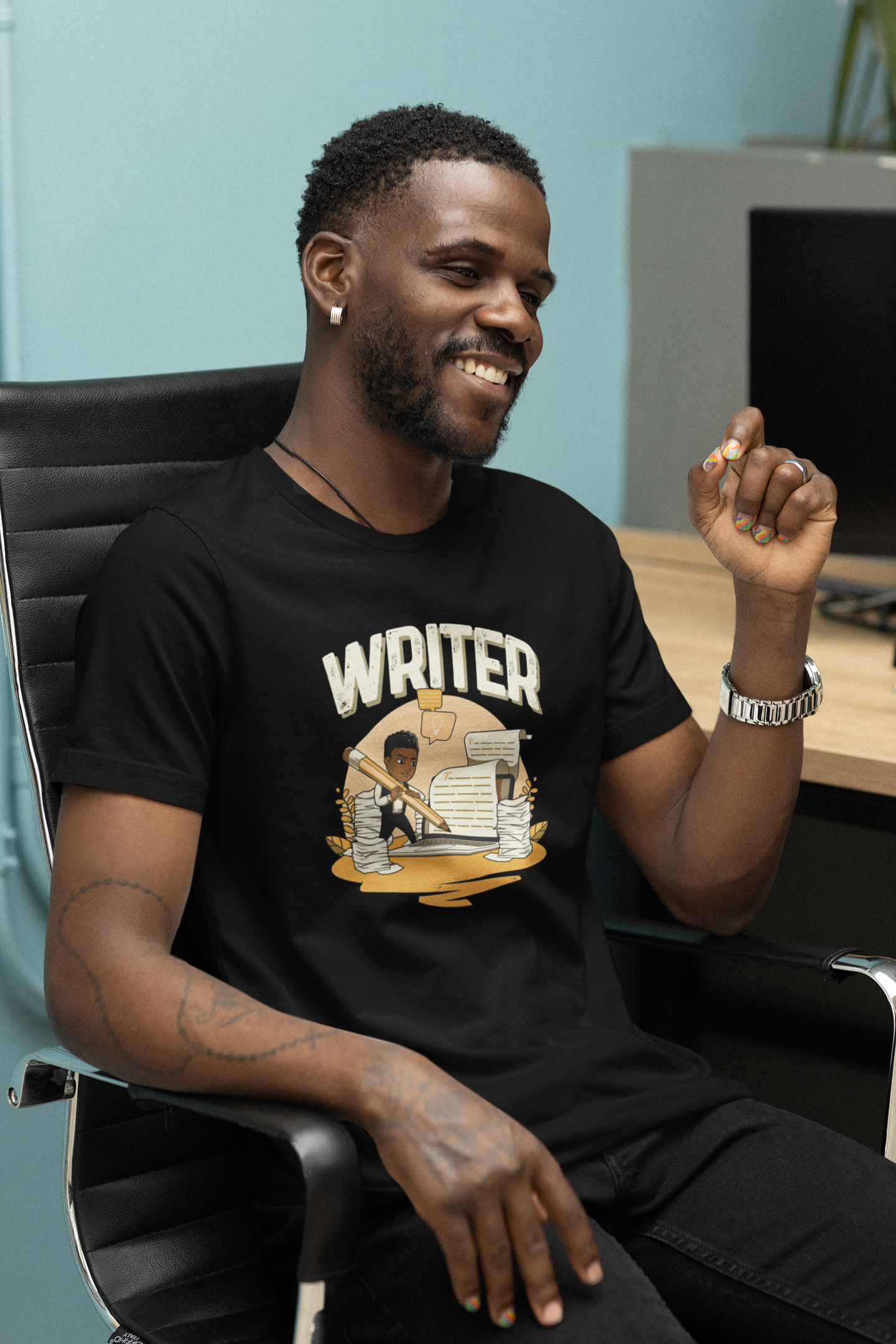 His Adult Writer T-Shirt