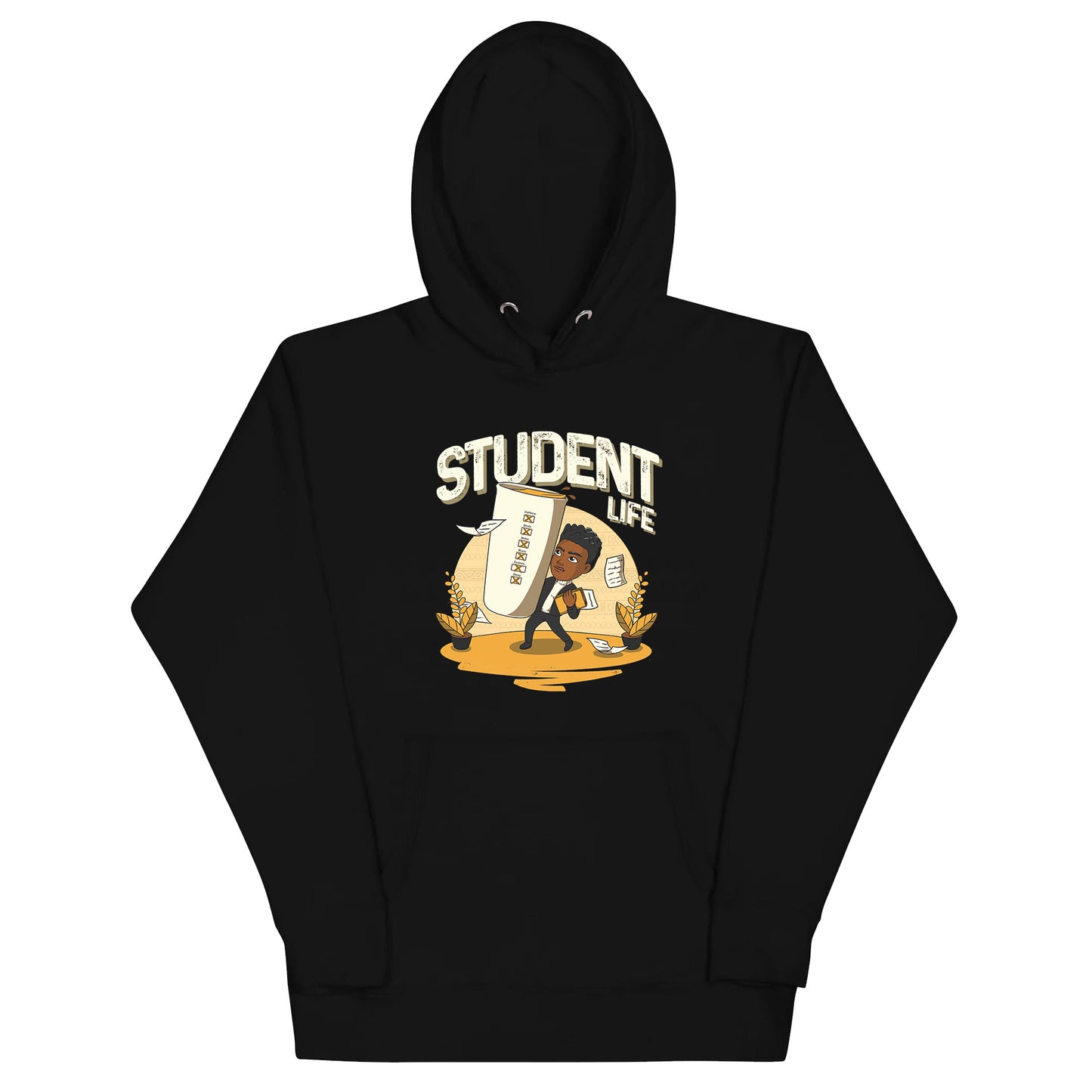 His Adult Student Life Hoodie