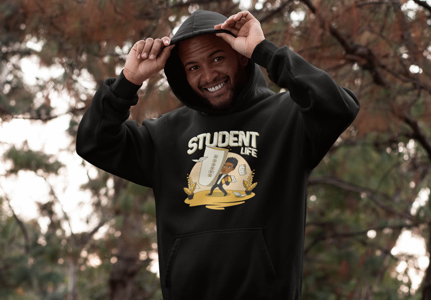 His Adult Student Life Hoodie