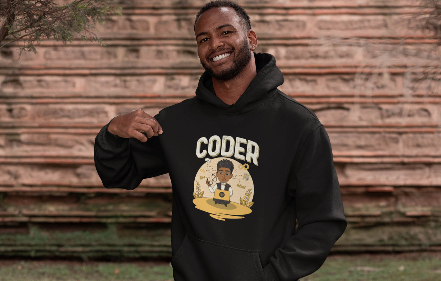 His Adult Coder Hoodie