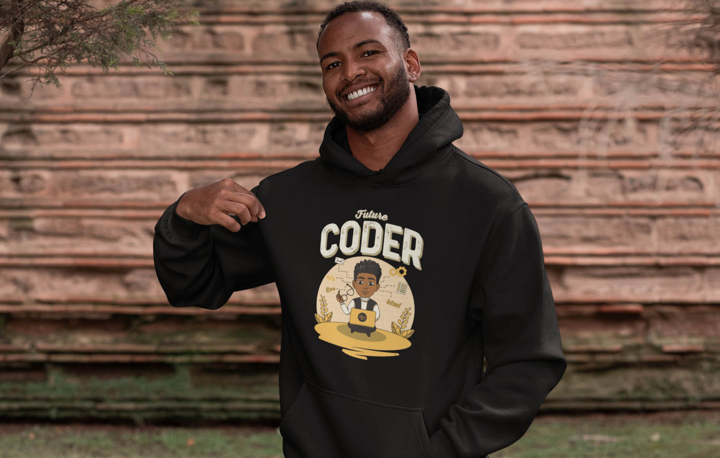 His Adult Future Coder Hoodie