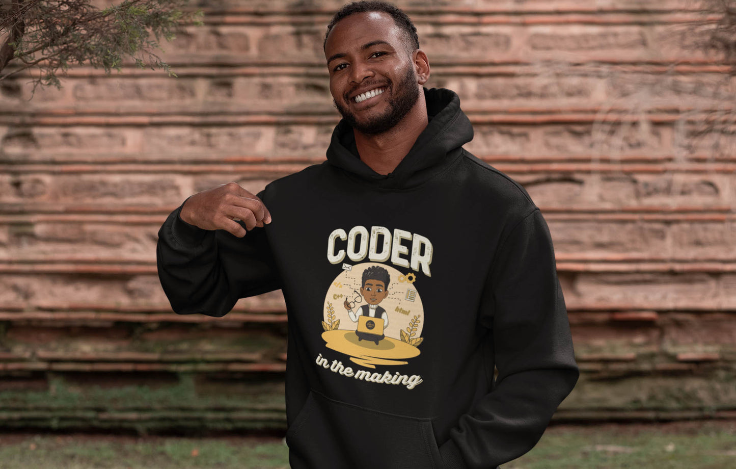 His Adult Coder in the Making Unisex Hoodie