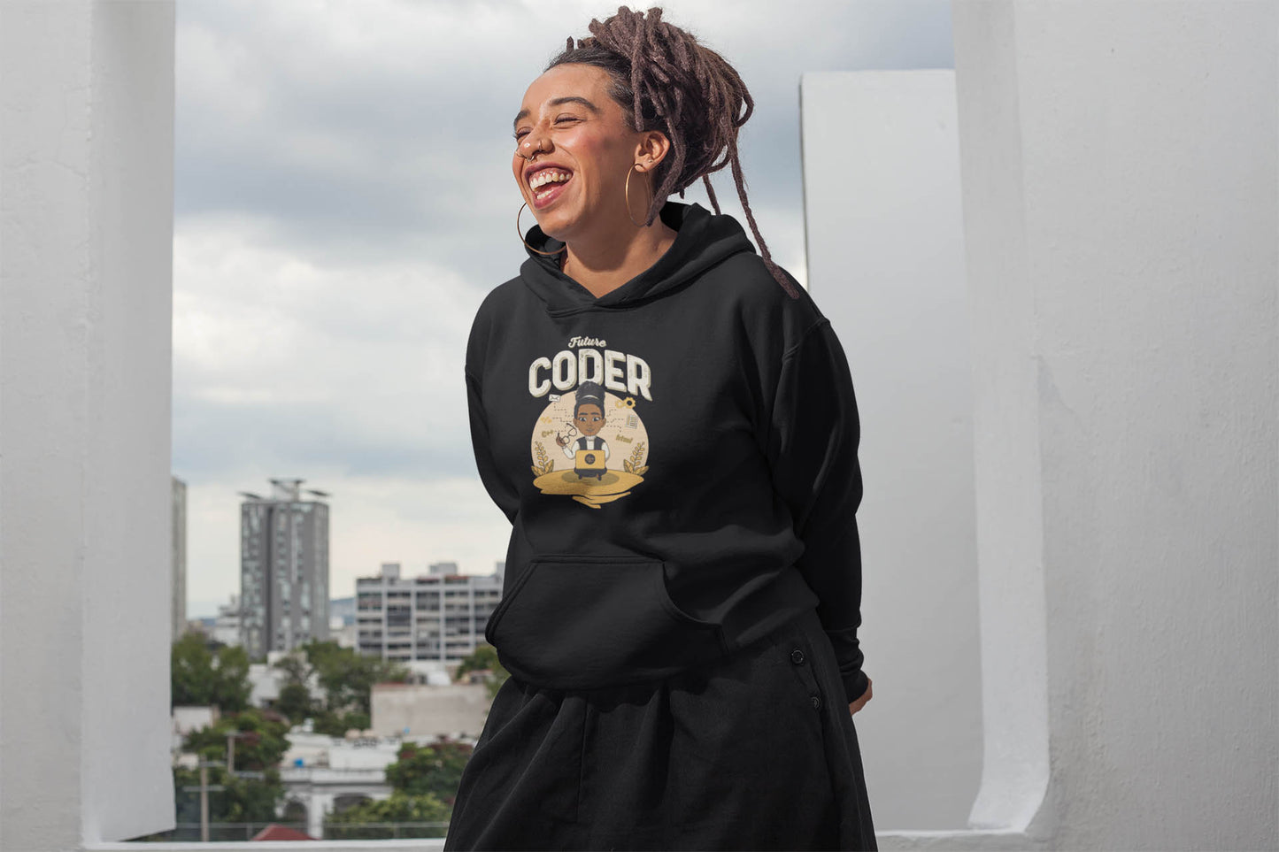 Her Adult Future Coder Hoodie