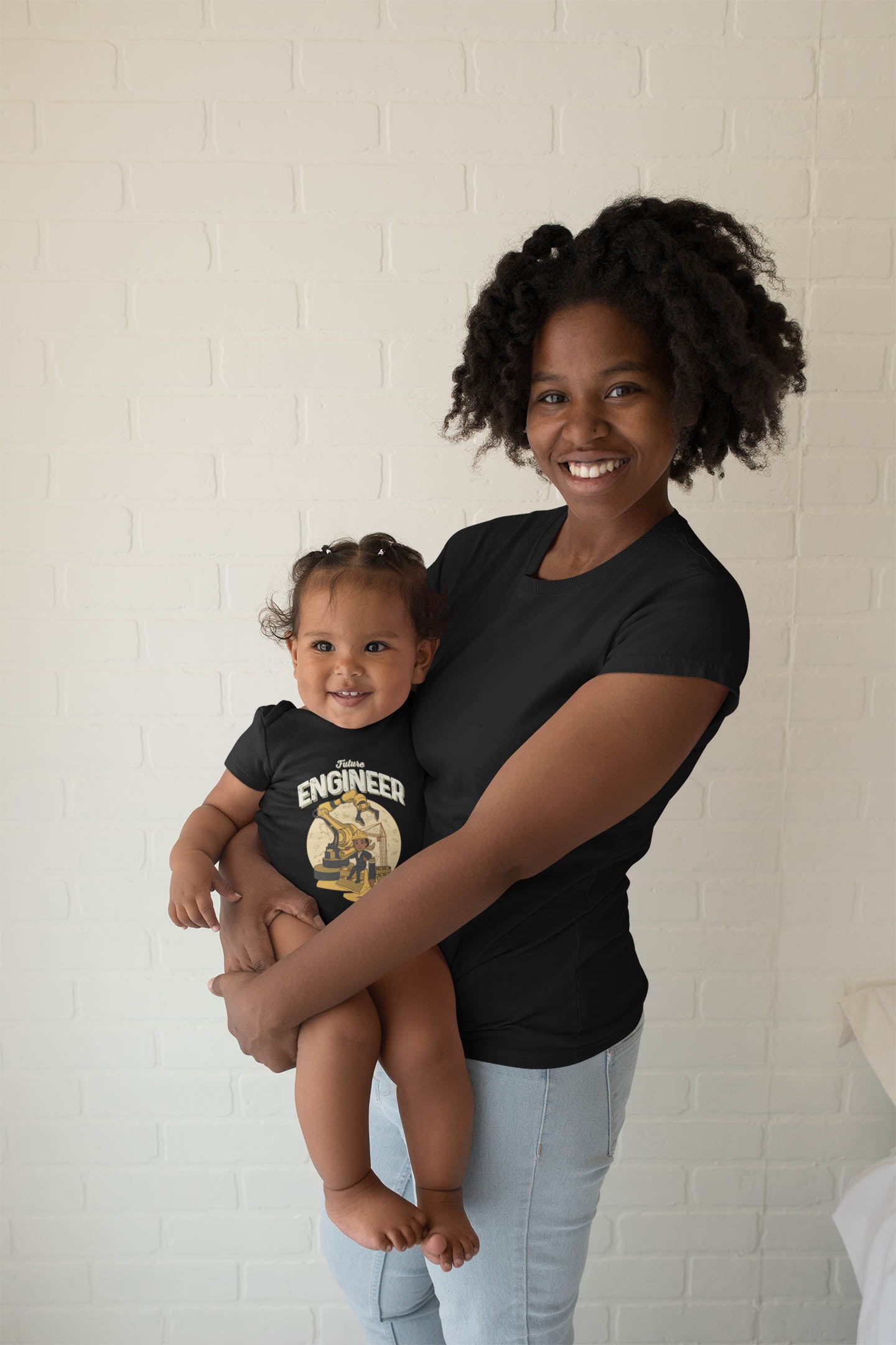 Her Baby Future Engineer Tee