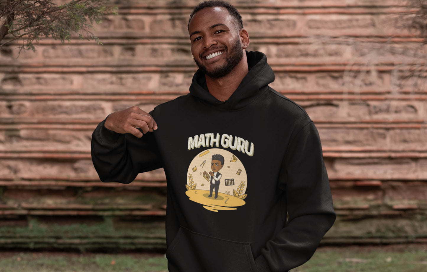 His Adult Math Guru Hoodie