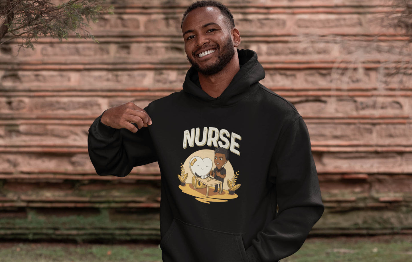 His Adult Nurse Hoodie