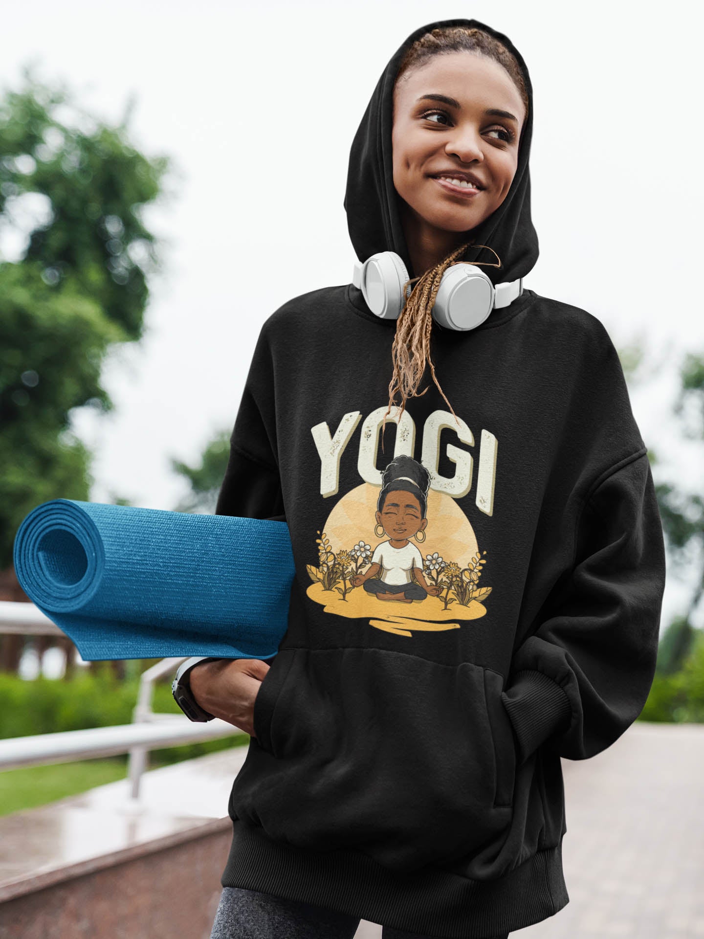 Her Adult Yogi Hoodie